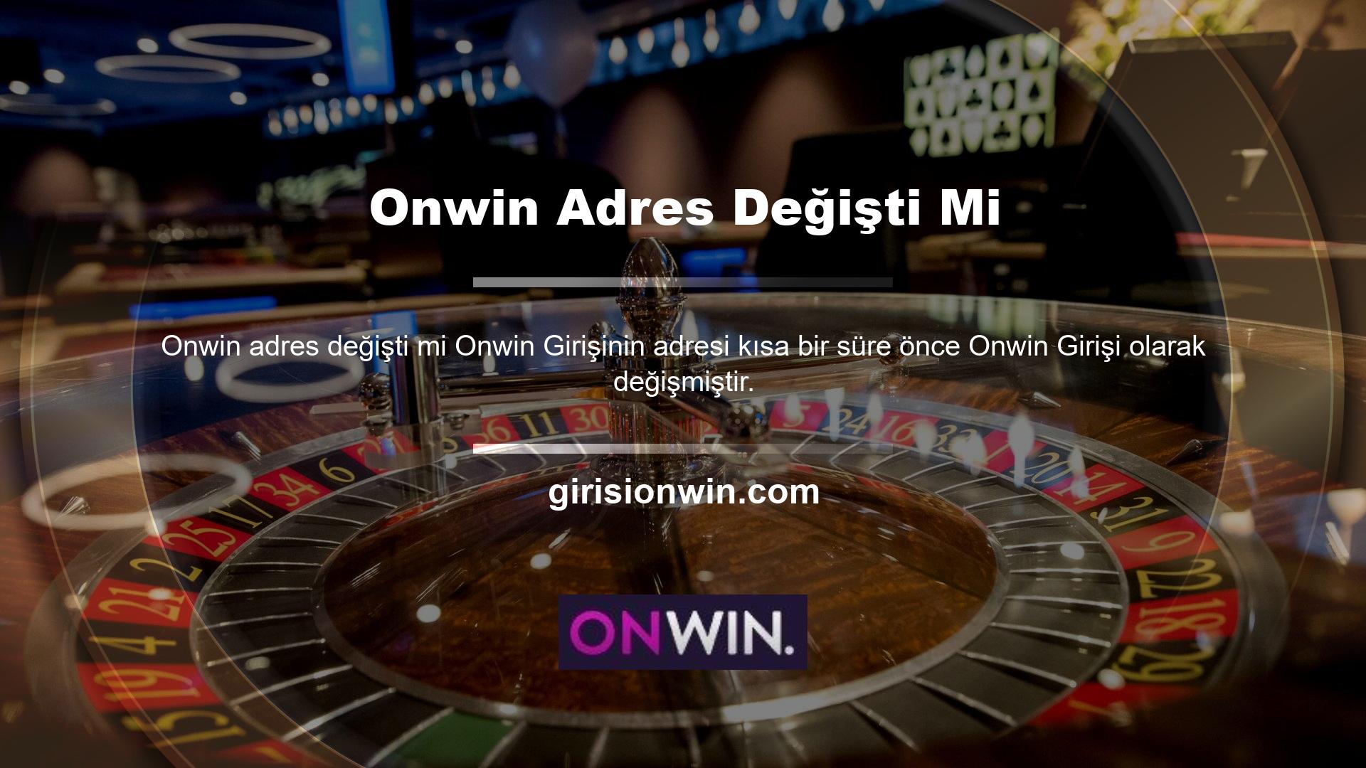Spor ve casino oyunlarınıza erişmek için mevcut Onwin giriş adresinizi ziyaret ederek ve sağlanan butonları kullanarak mevcut web sitesi adresinize ulaşabilirsiniz