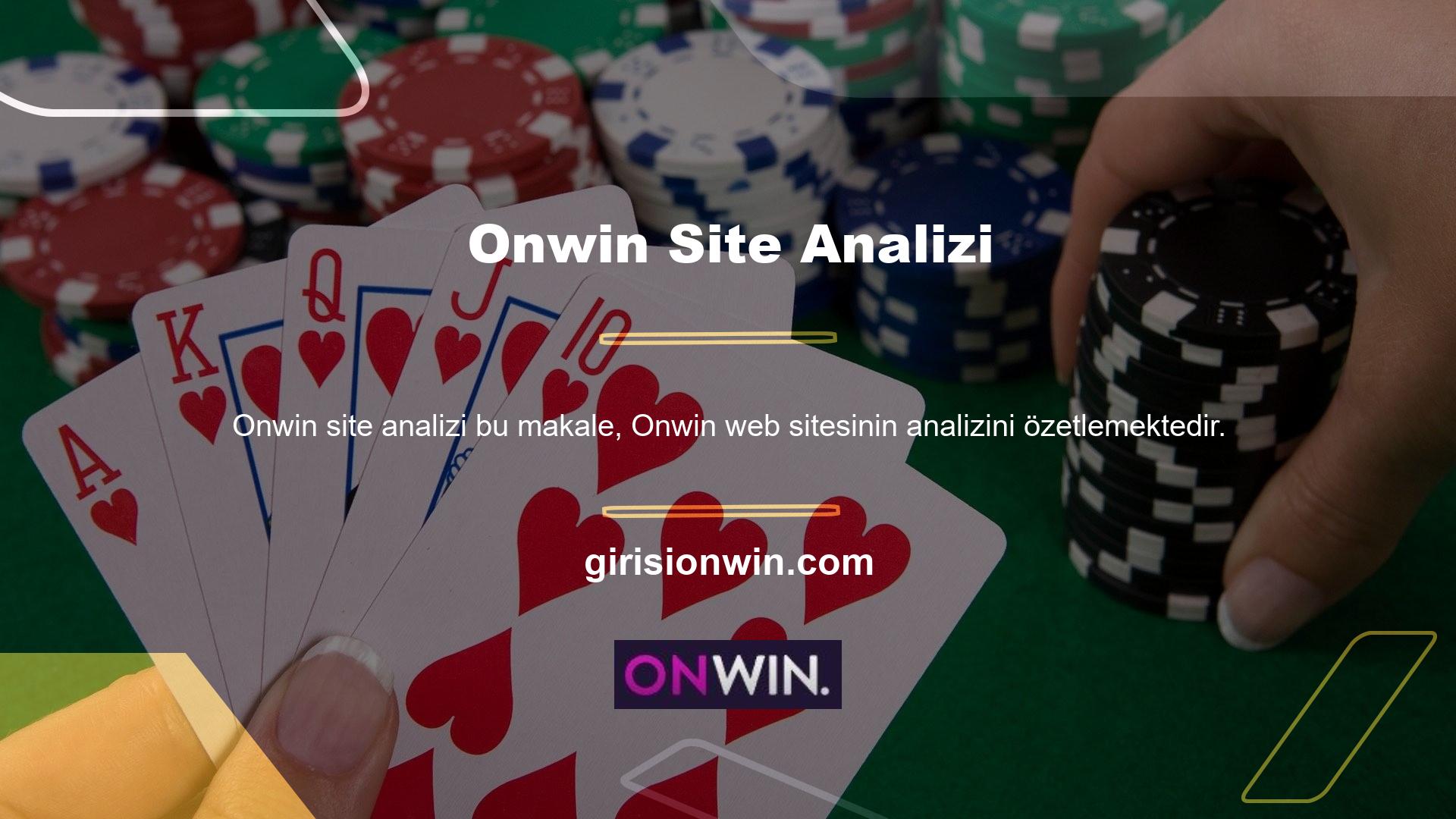 Ağustos ayında Onwin kardeş sitesi olarak lanse edilen Onwin, kısa sürede Türkiye'de lider bir site haline geldi