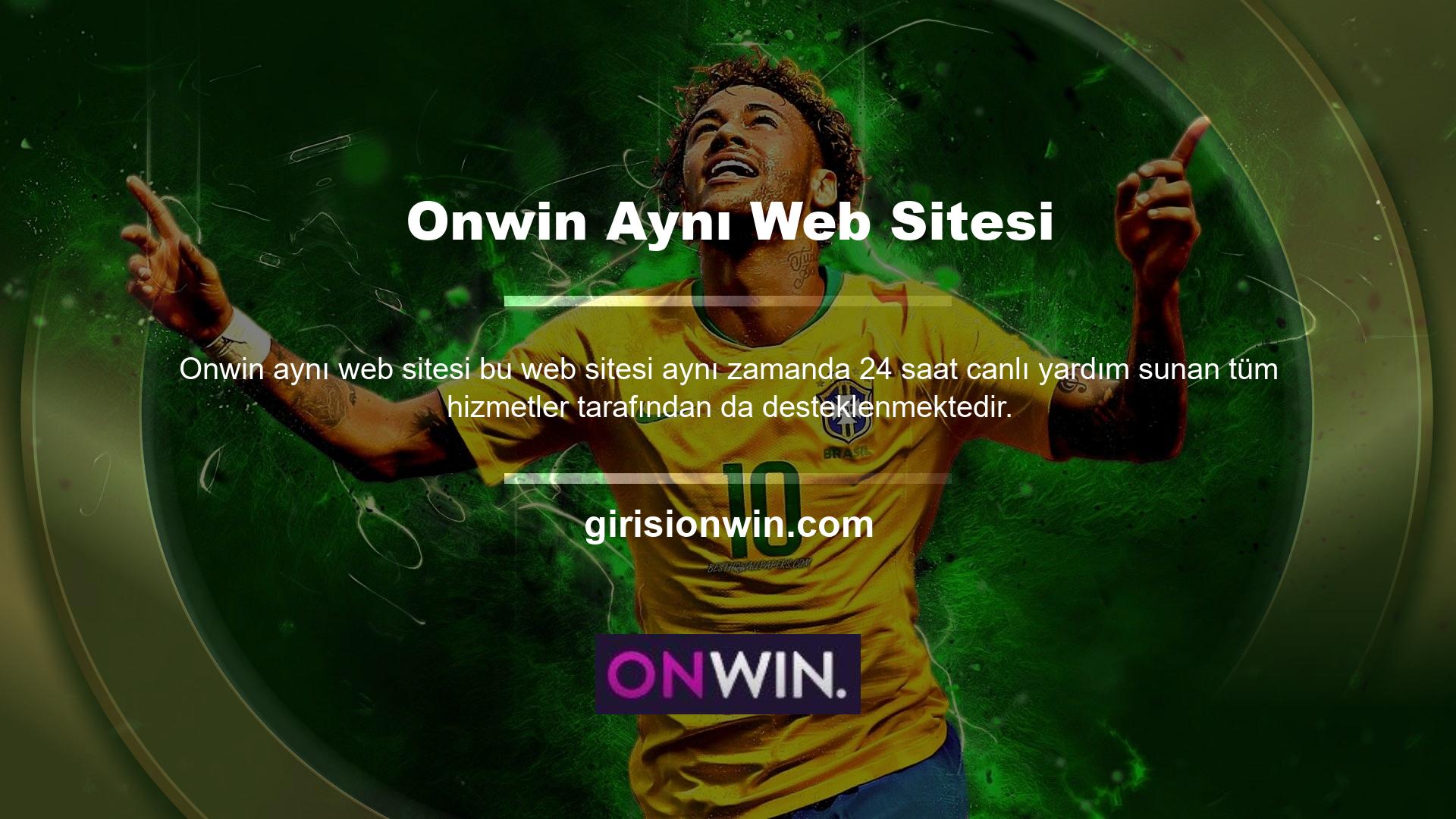 Bu bağlamda Onwin Live Sports, sürekli olarak kullanıcılarının hizmetine sunmayı amaçlamaktadır
